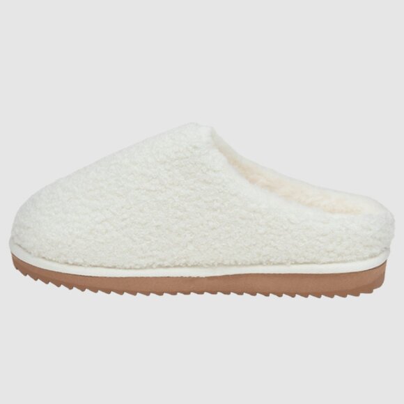 NWT DANSKIN Sherpa Recovery Slipper Ivory M 7/8 - Picture 3 of 5
